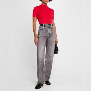 Rag & Bone Miramar Shea Relaxed Straight Jeans in Raven